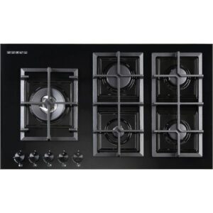 BAUMATIC 90CM 5 BURNER GAS ON GLASS HOB