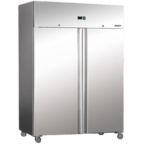 HUSKY DOUBLE DOOR S/STEEL REFRIGERATOR